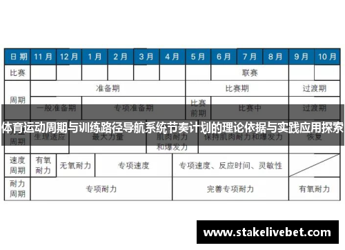 体育运动周期与训练路径导航系统节奏计划的理论依据与实践应用探索